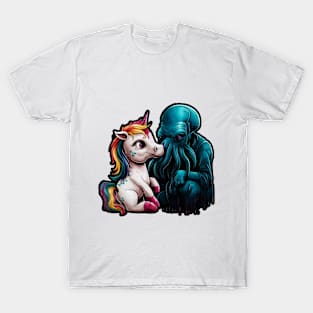 unicorn and cthulu T-Shirt